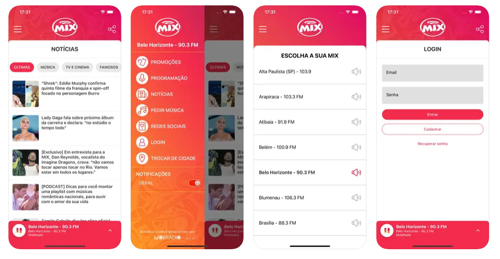 Baixe o App da Mix